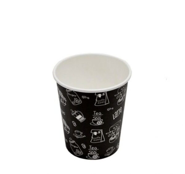 Papirna čaša 3-sl 250 ml d=80 mm Complement Black (50 kom/pak)