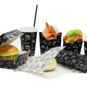 Kutija za hamburger Complement Black 120х120х70 mm (500 kom/pak)