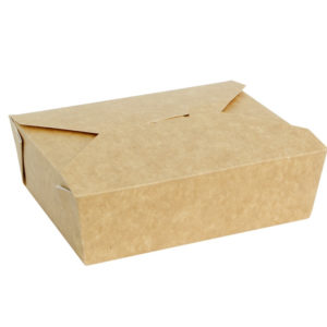 Kartonska kutija Fold Box 600 ml 130x110x65 mm kraft (400 kom/pak)