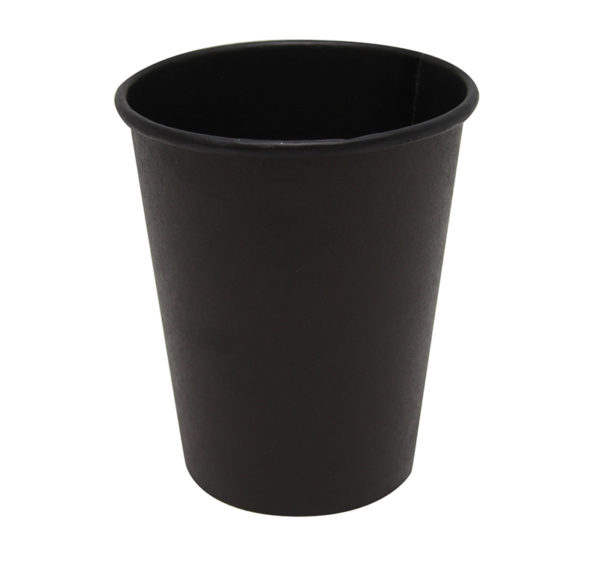 Papirna čaša 1-sl 250 ml d=80 mm Total Black (75 kom/pak)