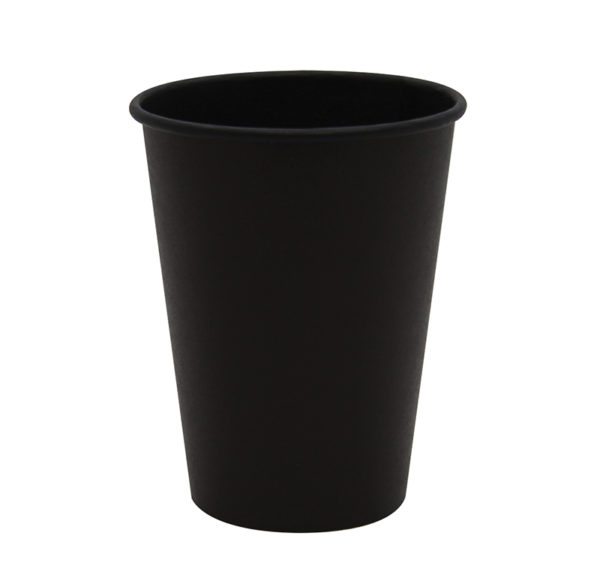 Papirna čaša 1-sl 300 ml d=90 mm Total Black (50 kom/pak)