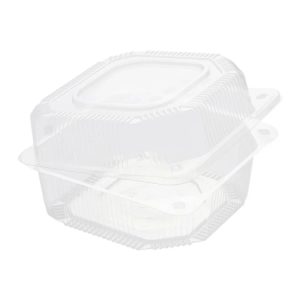 Posuda sa poklopcem PET 125x125x80 mm [600 kom/pak]