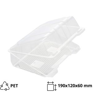 Posuda sa poklopcem PET 190x120x60 mm [300 kom/pak]