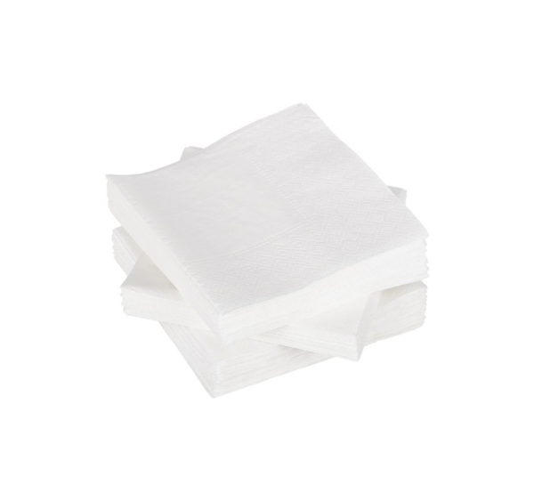 Papirne salvete 2 sl 24×24 cm 250 l/pak bele TaMbien