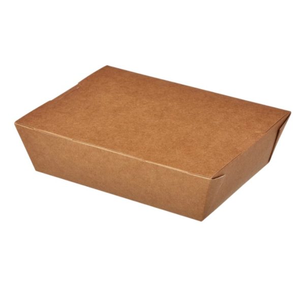 Kartonska kutija za ručak Lunch2Go 1000 ml 190x150x50 mm kraft [80 kom/pak]