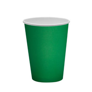 Papirna čaša 1-sl 300 ml d=90 mm zelena (50 kom/pak)
