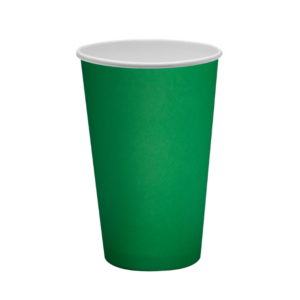 Papirna čaša 1-sl 400 ml d=90 mm zelena (50 kom/pak)