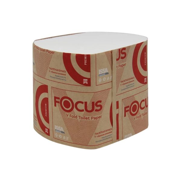 Toalet papir 2 sl u listićima beli Focus 200 l/pak [30 kom/pak]