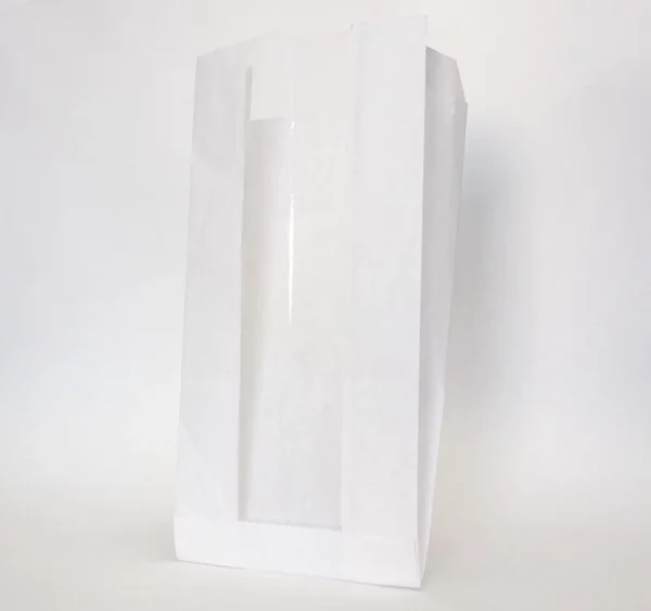 Papirna kesa sa prozorom 130(50)х100х300 mm bijela
