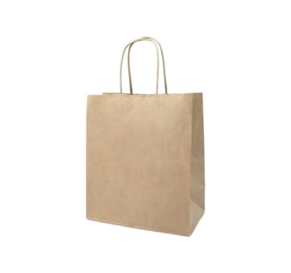 Papirna kesa sa uvijenim ručkama 320х200х370 mm kraft [200 kom/pak]