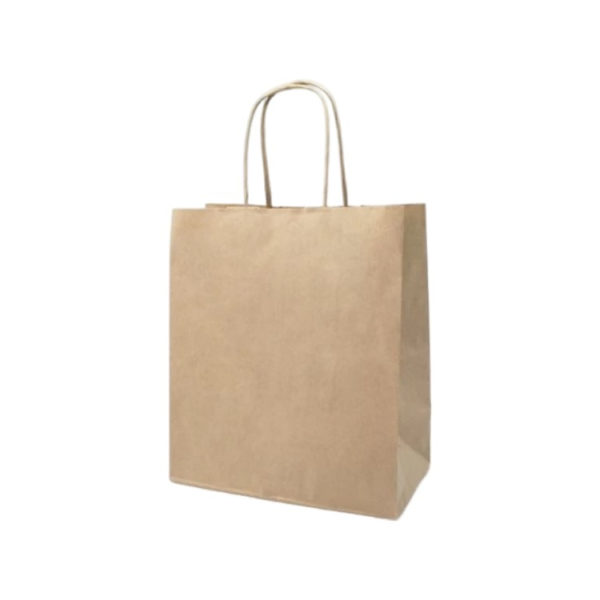 Papirna kesa sa uvijenim ručkama 320х200х370 mm kraft [200 kom/pak]