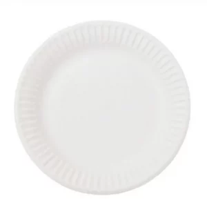 Papirni tanjir d=230 mm Snack Plate beli glaziran (100 kom/pak)