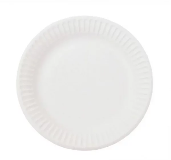 Papirni tanjir d=230 mm Snack Plate beli glaziran (500 kom/pak)