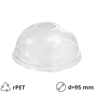 Visok poklopac sa otvorom rPET d=95 mm [100 kom/pak]