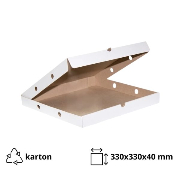 Kutija za picu 330х330х40 mm valoviti karton [50 kom/pak]