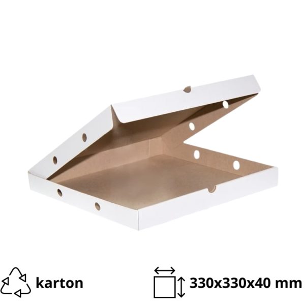 Kutija za picu 330х330х40 mm valoviti karton [50 kom/pak]