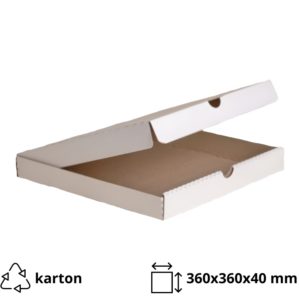 Kutija za pizzu 360x360x40 mm microgofrocard [42 kom/pak]