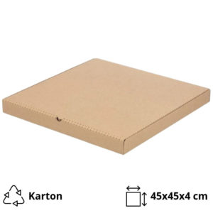 Kutija za picu 450x450x40 mm valovit karton [25 kom/pak]