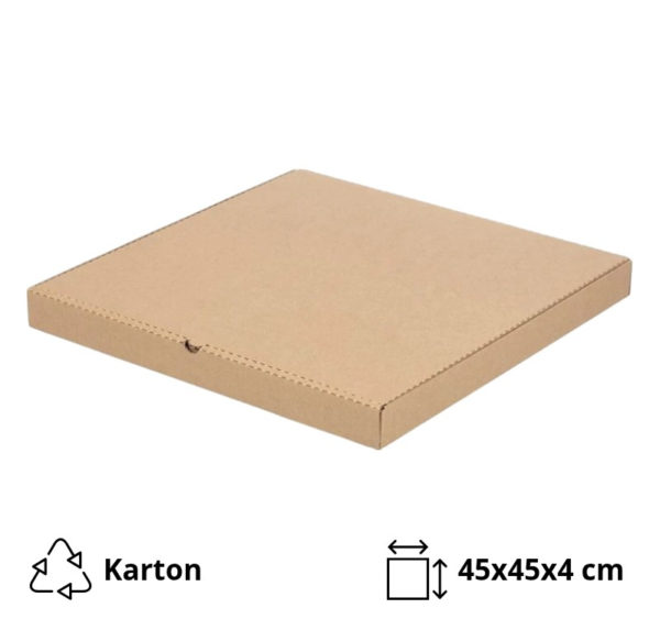 Kutija za picu 450x450x40 mm valovit karton [25 kom/pak]