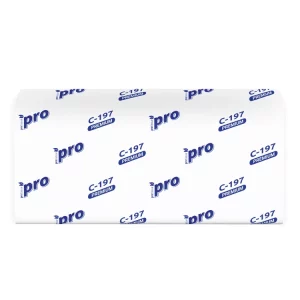 Papirni ubrusi ProTissue Premium V fold 2 sloj (200 listova/pak) beli