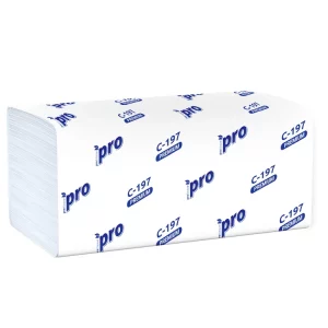 Papirni ubrusi ProTissue Premium V fold 2 sloj (200 listova/pak) beli