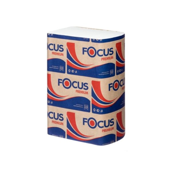 Papirni ubrusi Focus Z fold 2 sloj (200 listova/pak) beli  (5041537/5069956) [12 kom/pak]