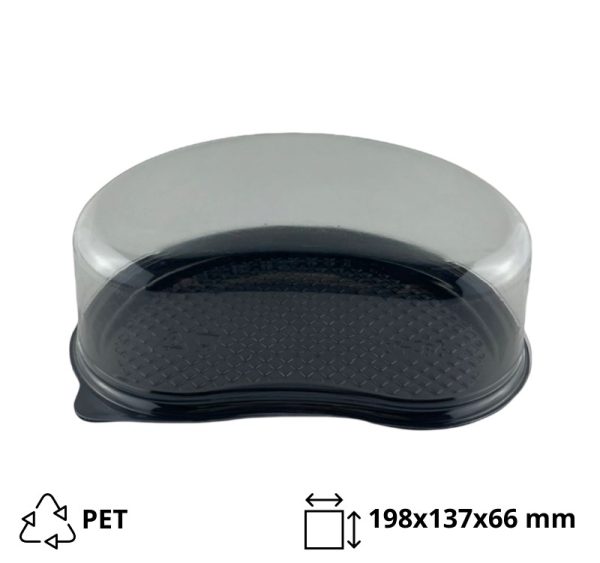 Posuda za desert 198x137x66mm, providna, 500 kom