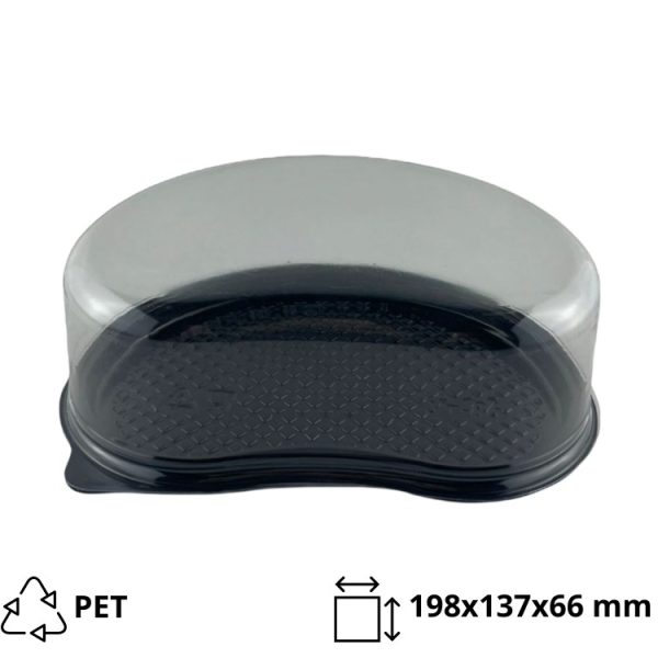 Posuda za desert 198x137x66mm, providna, 500 kom