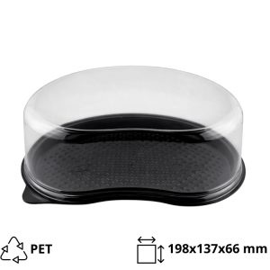 Posuda za desert 198x137x66mm, providna, 500 kom