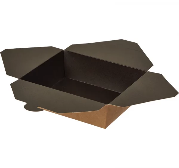 Papirna kutija Fold Box 950ml, 170x135x50mm, crna (240 kom/pak)