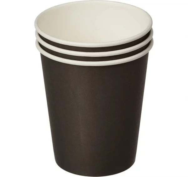 Papirna čaša 1-sl 250 ml d=80 mm crna (50 kom/pak)