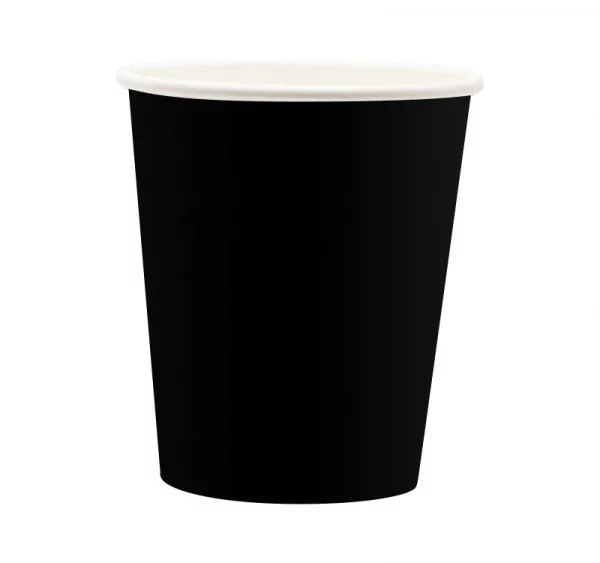 Papirna čaša 1-sl 205 (210) ml d=73 mm crna (3000 kom/pak)