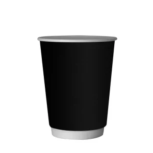 Papirna čaša 2-sl 300 ml d=90 mm Crni lak, za tople napitke (100 kom/pak)