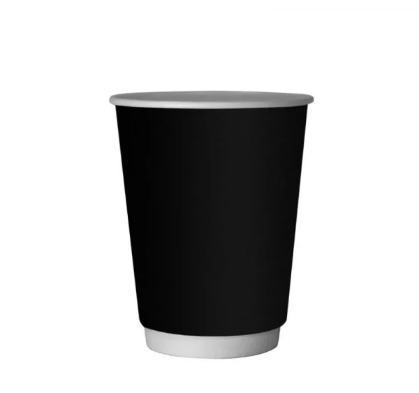 Papirna čaša 2-sl 300 ml d=90 mm Crni lak, za tople napitke (20 kom/pak)