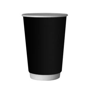 Papirna čaša 2-sl 400 ml d=90 mm Crni lak, za tople napitke (360 kom/pak)