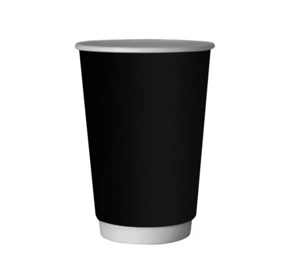 Papirna čaša 2-sl 400 ml d=90 mm Crni lak, za tople napitke (100 kom/pak)
