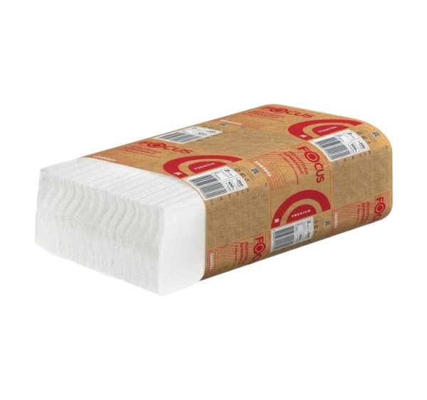 Papirni ubrusi 2-sl Z presavijeni 100 L/pak Focus Economic Premium white (5076395) beli [35 kom/pak]