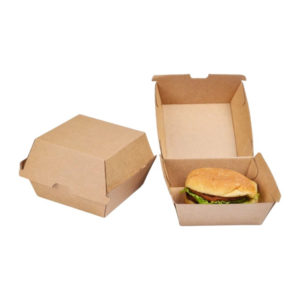 Kutija za hamburger 112x112x108mm, kraft [50 kom/pak]