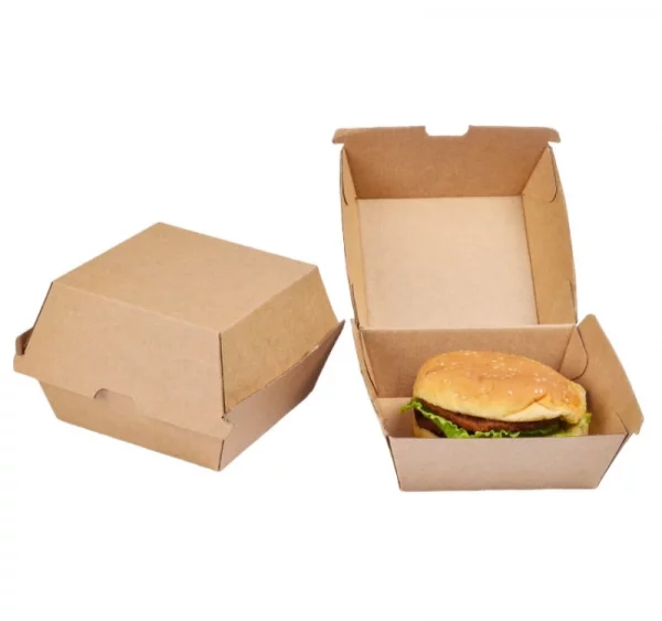 Kutija za hamburger 112x112x108mm, kraft (150 kom/pak)