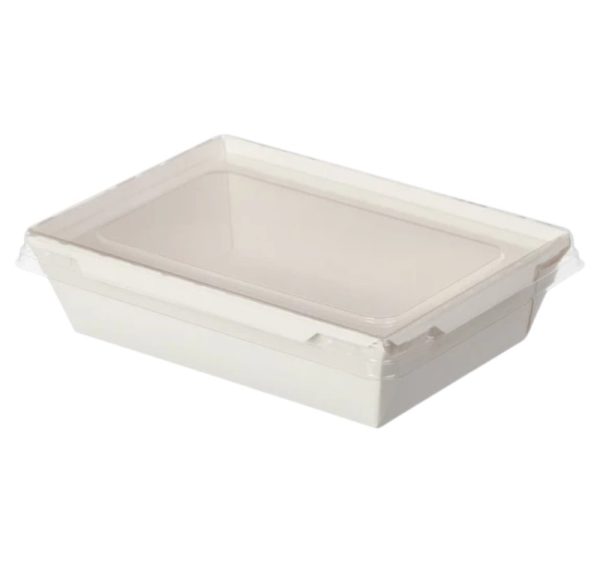 Kartonska kutija sa poklopcem Crystal Box 800 ml 207x130x45 mm bela [50 kom/pak]