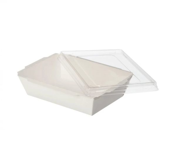 Kartonska kutija sa poklopcem Crystal Box 800 ml 207x130x45 mm bela [50 kom/pak]