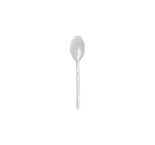 Mini kašika plastična 10 cm, prozirna [100 kom/pak]