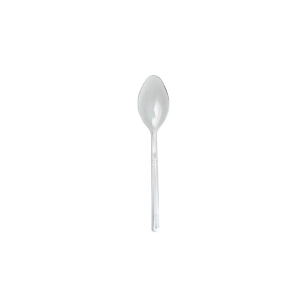 Mini kašika plastična 10 cm, prozirna [100 kom/pak]