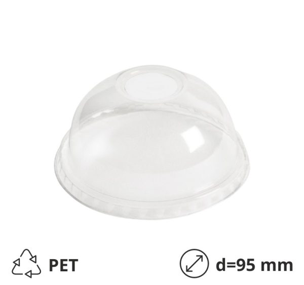 Poklopac od 95 mm, kupola s rupom visoka za čašu / zdjelu [800 kom/pak]