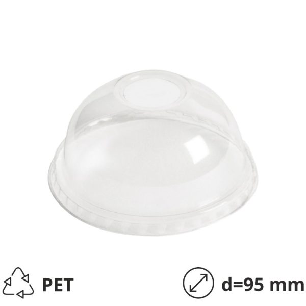 Poklopac od 95 mm, kupola s rupom visoka za čašu / zdjelu [800 kom/pak]
