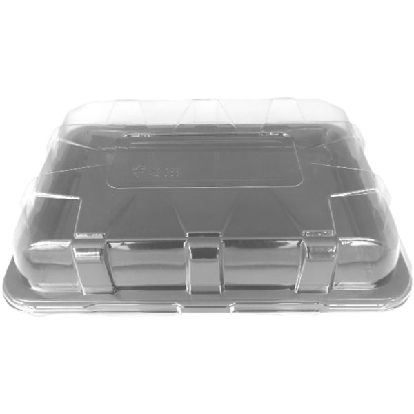 PET poslužavnik 360x250x25mm sa poklopcem (crno dno+providni poklopac) [5 kom/pak]