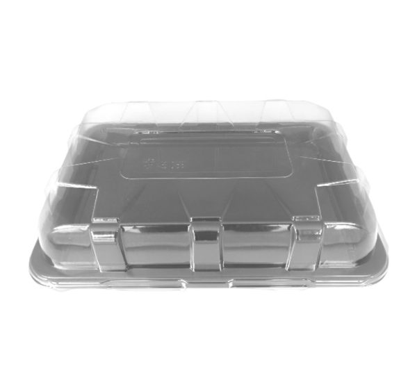 PET poslužavnik 260x177x28mm sa poklopcem (crno dno+providni poklopac) [5 kom/pak]