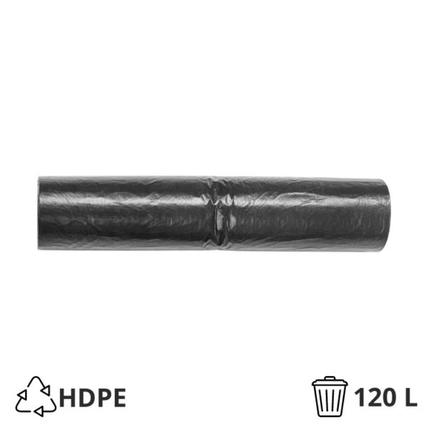 Kese za smeće 120L HDPE (50kom/rolni) TaMbien crne