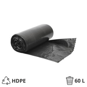 Kese za smeće 60L HDPE  (50pak/rolni) TaMbien crne