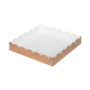 Kutija za kolače i medenjake 120х120х30mm, kraft [50 kom/pak]